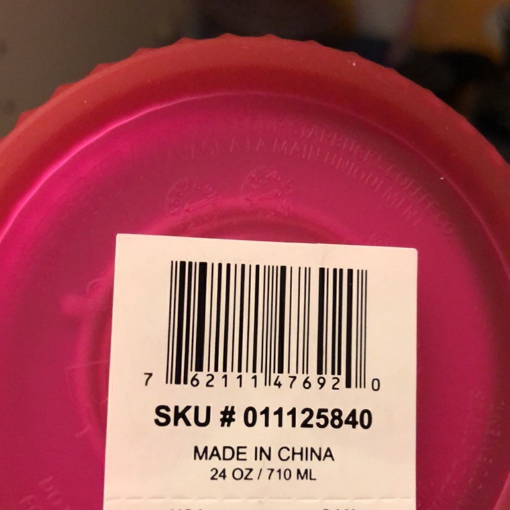 Starbucks 2021 Cold Cup venti pink jelly collectible - Picture 5 of 6